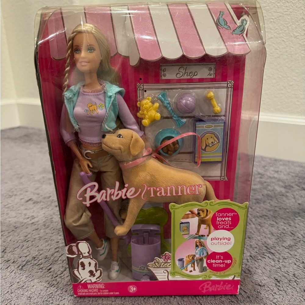 BARBIE with Tanner the Dog. 2006 New In Box.
